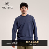ARC'TERYX始祖鸟 EMBLEM FLEECE CREW 男子 抓绒衫 Black Sapphire/蓝黑色 L