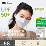 蕉下（beneunder）面膜防晒口罩骑行口罩女高颜值轻薄无痕防晒面罩护脸基尼蓝烟灰
