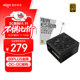 爱国者（aigo）电竞ES650W 金牌全模组 黑色 台式机主机电源 80PLUS金牌/大单路12V/双8PIN供电/LLC谐振/5060Ti