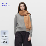 BLUE ERDOS【100%山羊绒】25早秋新品保暖时尚纯色羊绒围巾 焦糖 180cmX30cm