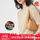 金菊新款高领毛衣时尚秋冬保暖打底美丽诺100%绵羊毛女士纯羊毛衫 半高领浅秋杏 XL