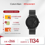 凯文克莱（Calvin Klein）CK手表标志logo情侣款石英表送男友黑色25200028节日礼物