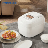 虎牌（TIGER）电饭煲Pro 智能压力IH 日本进口土锅涂层压力电饭煲4-5人丝光白 5LJPT-H18C 