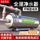 罗本康尼黄泥水克星全屋中央净水器家用大流量反冲洗过滤器自来水井水前置 4吨【小户型净水】反冲洗+万向安装