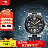 爱宝时（EPOS）万表瑞士潜水表水鬼夜光大三针自动机械男士运动防水500米男表 3441.131.20.55.55 黑色橡胶