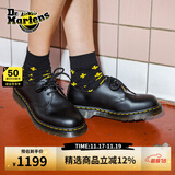 马丁博士（Dr.Martens）1461 Smooth新男女爆光面皮薄底皮鞋单鞋 黑色 39