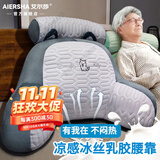 艾尔莎老人卧床靠背翻身垫病人床上护腰久坐防褥疮大靠垫久躺神器TZ-YKZ 冰丝透气乳胶【哈士奇】+枕头（70*50cm）