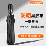 任雨天黑胶防晒晴雨伞太阳伞 爆款小黑伞 21寸（便携单人款）