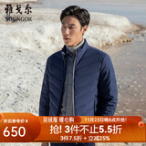 雅戈尔（YOUNGOR）羽绒服男立领短款羽绒服保暖御寒商务休闲男士上衣外套 VRYS439989FQA藏青色 2XL 185/104A