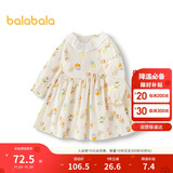 巴拉巴拉童装女童连衣裙儿童裙子宝宝2025春婴儿精致甜美可爱208125111009