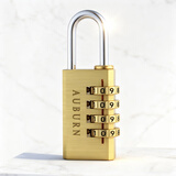 奥本黄铜密码挂锁行李箱锁宿舍柜子锁健身房迷你密码防水锁头284