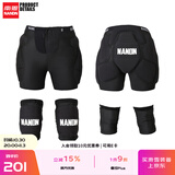 南恩NANDN滑雪护具护臀护膝内穿滑雪装备套装男女防摔裤 黑色S/M 均码