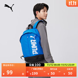 彪马（PUMA）户外通勤旅行大容量双肩背包男女学生书包电脑包074417 深蓝色-07 OSFA