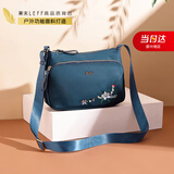 莱夫包包女包时尚刺绣妈妈包气质斜挎包中年女士单肩包