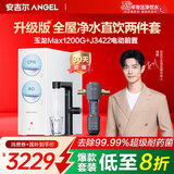 安吉尔【官方直营】净水器家用 玉龙Max1200G 直饮净水机 国家补贴 RO膜反渗透 出水0阻垢剂 纯水净饮机 玉龙Max1200G+电动前置3422