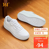 361°运动男鞋秋冬季学生复古厚底增高小白休闲板鞋子男672426615-1
