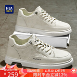 海澜之家HLA男鞋小白鞋男士秋冬舒适板鞋男运动休闲鞋男 E115 米白色 43