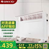 格力（GREE）【智能防水】取暖器电暖器电暖气家用暖风取暖机居浴两用WIFI遥控欧式快热炉 NBDF-X6022B
