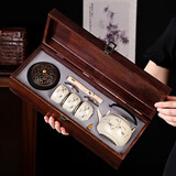 禾伴年会礼品实用搬家乔迁礼物高档商务伴手礼送客户整套茶具套装礼盒 汝窑香道高端茶具龙涎玫瑰香【店长推荐】 1件