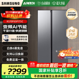 三星（SAMSUNG）AI神25年新品双开门家用电冰箱655升对开门大容量一级能效风冷无霜干湿分储RS70F65P1TSC国家补贴 月光银