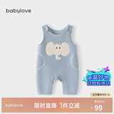 babylove宝宝背带裤春秋外穿连体裤超萌可爱休闲长裤洋气婴儿裤子