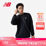 NEW BALANCE 卫衣男款简约休闲百搭运动套头衫MT41507 BK M 