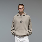 CHINISM CH卫衣男经典款简约情侣上衣重磅美式帽衫连帽卫衣SC20071117