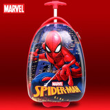 yitongxiang迪士尼儿童拉杆箱行李箱16英寸宝宝旅行箱冰雪公主男女童登机箱 蜘蛛侠蛋壳红拉链