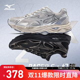 美津浓（MIZUNO）男女跑步运动休闲鞋缓震透气网面拼接RACER S 1.0 18/脏脏银 42.5