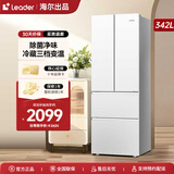 海尔统帅冰箱出品342L冰箱法式多门四门双开门对开门一级能效双变频节能省电家用百搭白色电冰箱 【342L法式】丨黑金净化丨手机智控丨三档变温