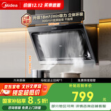美的（Midea）抽吸排油烟机 家用侧吸式吸油烟机 以旧换新国家补贴立减15% 出租房屋脱排烟机CXW-200-J30