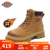 Dickies男士马丁靴高帮时尚男靴工装靴情侣靴男 土黄-加绒 35-女款