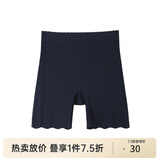 纤莉秀大码女装防走光不卷边安全裤丝滑轻薄无痕裸感打底裤秋新款1730 黑色 2XL