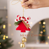 梦桥圣诞节装饰品铃铛挂件汽车圣诞树挂饰花环门挂装饰礼物礼品伴手礼