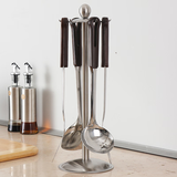 欧润哲 厨房置物架厨具挂架锅铲勺汤勺漏勺不锈钢挂架可旋转厨具收纳架