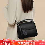 老人头头层牛皮女士包包女包大容量枕头包单肩斜挎包手提包轻奢生日礼物