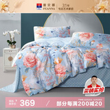 富安娜家纺床上四件套纯棉100%全棉床单被套印花套件双人加大1.8米床家居馆