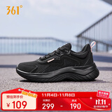 361°运动鞋女秋冬季防泼水通勤休闲厚底回弹健身跑步鞋子682232233-3