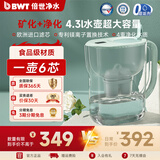 倍世滤水壶家用过滤净水器厨房客厅通用 益家系列 4.3L（沧浪青）一壶6芯 镁离子滤芯