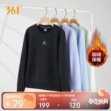 361°卫衣女秋冬季加绒外套运动休闲圆领长袖套头衫上衣662344801D-6
