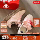KAPPA卡帕女鞋厚底滑板鞋子女2025秋冬新款运动休闲鞋软底德训鞋小粉鞋 奶茶粉 38