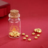 领丰金黄金豆豆AU9999足金实心真金豆子收藏节日礼物送女友送朋友 金豆3g/颗国检证签