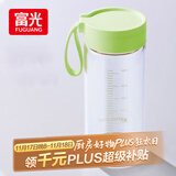 富光清然玻璃杯 高硼硅玻璃水杯子 女生便携牛奶咖啡高颜值茶杯480ml