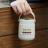 OPUS手提保温杯女生316不锈钢大口径咖啡杯广口外带便携随行早餐杯子