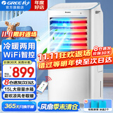 格力（GREE）空调扇家用冷风扇客厅卧室节能遥控制冷小空调扇办公移动省电冷风机负离子加湿单冷风扇水冷电扇 【冷暖两用】15升水箱 夏纳凉冬取暖15X60RD
