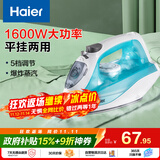海尔（Haier）家用蒸汽电熨斗挂烫机小型迷你手持熨烫机大功率干湿两用老式熨斗自动断电保护爆炸蒸汽 HY-Y1616