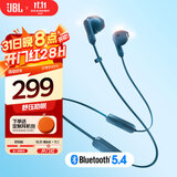 JBL TUNE 235BT 半入耳式蓝牙耳机 颈挂式耳机 防水设计 免提通话 超长续航快充 双11购物推荐 蓝色