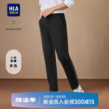 海澜之家（HLA）休闲裤男轻商务时尚系列大码裤子男秋冬季 黑色5C L 175/84A推荐135~148斤