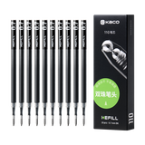 KACOKEFILL 亚规中性笔笔芯 Bullet tip 0.7黑色 10支装（单支袋装）亚规通用