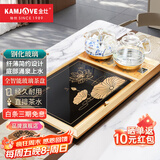 金灶（KAMJOVE） 钢化玻璃茶盘排水功夫茶具套装自动上水电热水壶茶台家用 L-510 搭配H9电茶炉